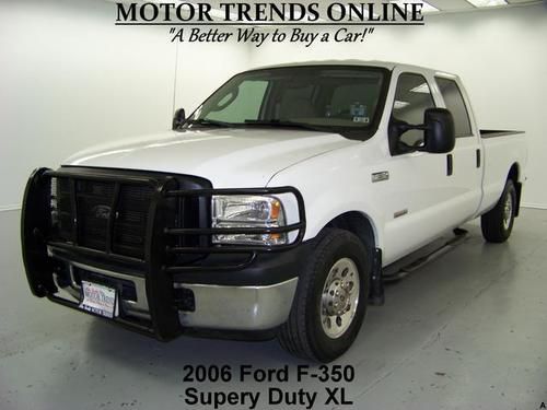 2006 ford f350 xl crewcab diesel long bed rearcam brushguard bedliner 62k texas