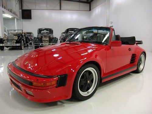 1985 porsche 930 slant nose turbo cabriolet, only 34,900 documented miles!