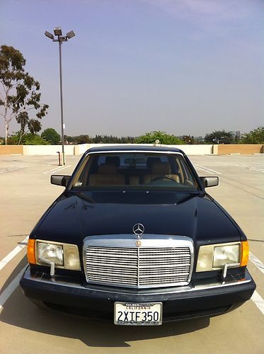 1991 560 sel mercedes, germanmade, collector car, low miles, immaculate interior