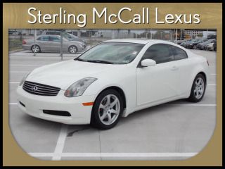 2005 infiniti g35 coupe 2dr cpe auto heated seats cruise control leather sunroof