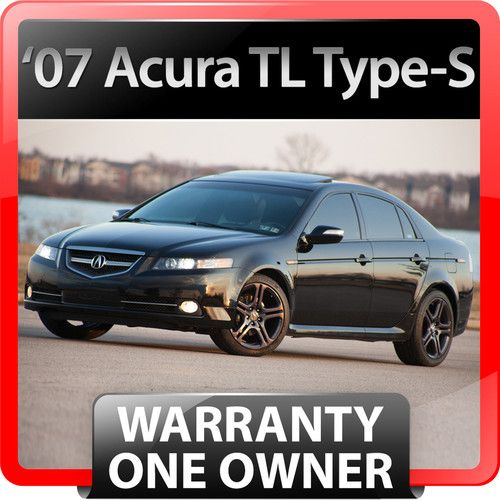 2007 acura tl type-s warranty, 1 owner, 8" navi, backup cam, all service records
