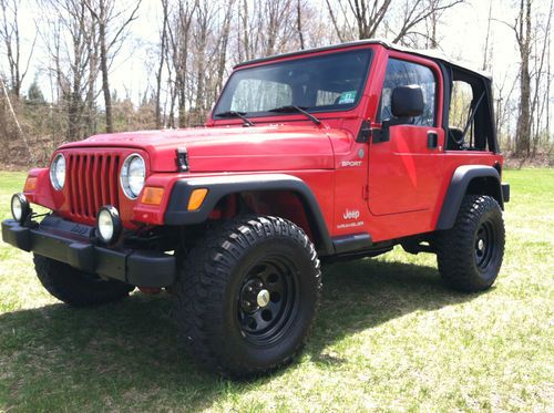 2004 jeep wrangler sport, 1 owner elderly owned, low miles, auto, mint