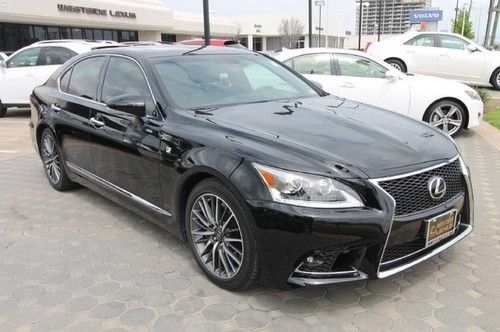 13 f-sport black on blk navigation 1k miles ls460 we finance texas 460 fsport