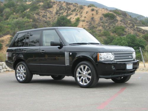 2006 range rover hse,1 owner,black,loaded, immaculate!