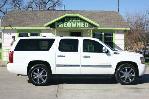 2007 chevrolet suburban lt, leather, rear dvd, 22in custom wheels