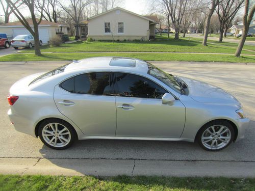 2007 lexus is350 4 door sedan 4-door 3.5l tungsten pearl auto car