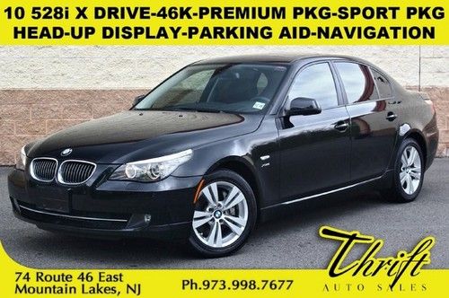 10 528i x drive-46k-premium pkg-sport pkg-head-up display-parking aid-navigation