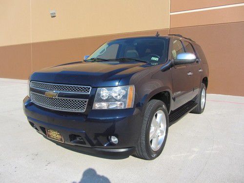 2007 chevrolet tahoe~ltz~4wd~3rd seat~roof~tv/dvd~htd lea~1 owner