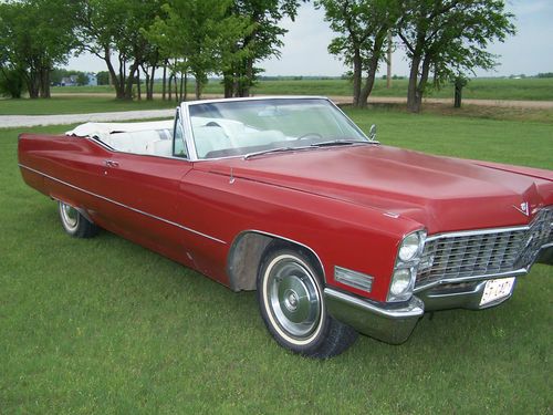 Rare survivor 1967 cadillac convertible deville 2-door 429 cu. in.