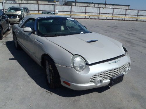 2005 ford thunderbird 50th anniversary hard top little damage save big! salvage