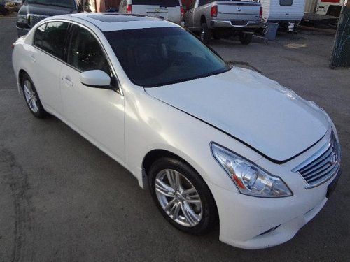 2011 infiniti g37 sedan damaged salvage wont last luxurious priced to sell l@@k!