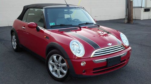 Chili red 08 mini cooper convertible low miles