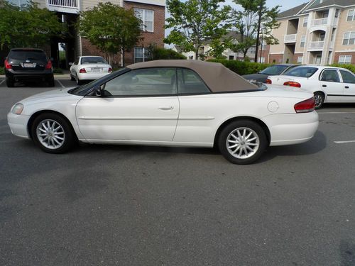 2002 chrysler sebring convertible white color 127k miles no reserve