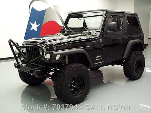 2006 jeep wrangler x convertible 4x4 lift 4.0l auto 49k texas direct auto