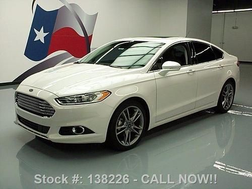 2013 ford fusion titanium ecoboost sunroof rear cam 16k texas direct auto