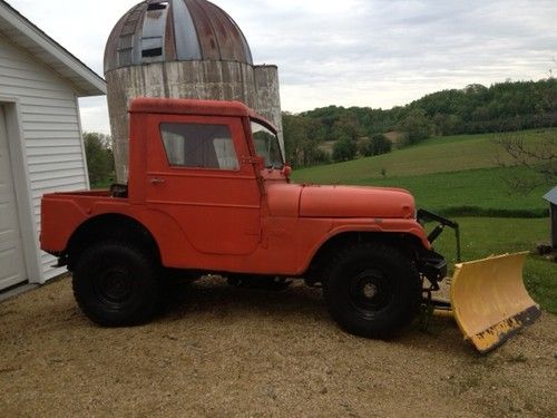 1971 jeep cj5, with meyers plow, pickup carryall cab.