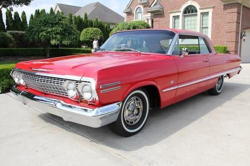 1963 chevrolet impala ss restored manual rare find