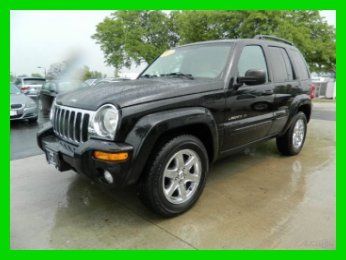 2003 jeep liberty  limited edition black 3.7l chrome v6 4x4  automatic 4wd suv