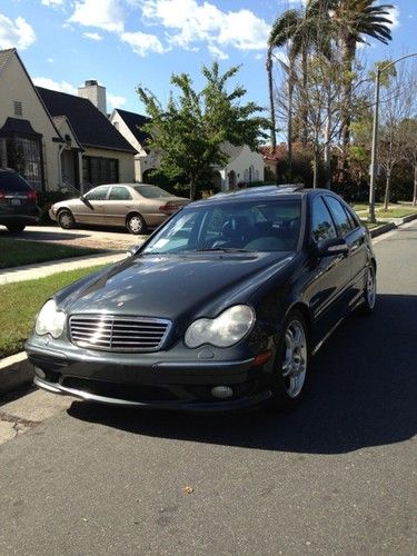 2002 mercedes-benz c-class c32 amg kompressor supercharged low miles no reserve!