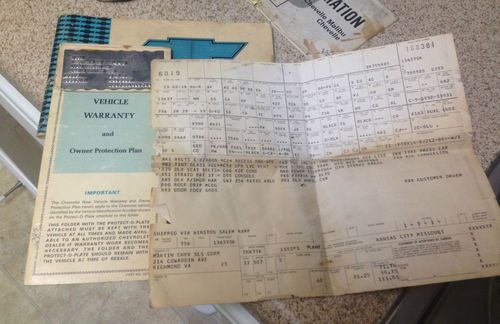 1970 Chevelle Matching Numbers with build sheet, image 3