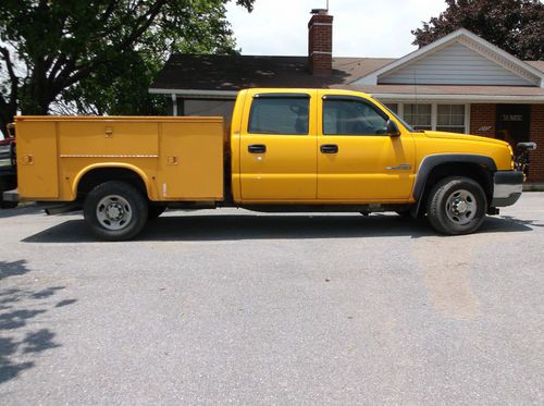 2003 chevy 2500hd 4x4 duramax deisel allison auto knapheid utility bed snowplow