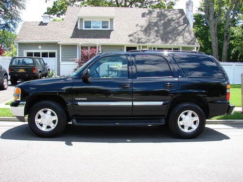 2004 gmc yukon slt 5.3l 4x4 3rd row seat leather 111k no reserve