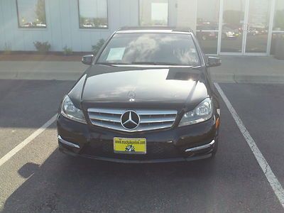 Benz c class 4dr sedan c250 black leather automatic transmission a/c cd nav