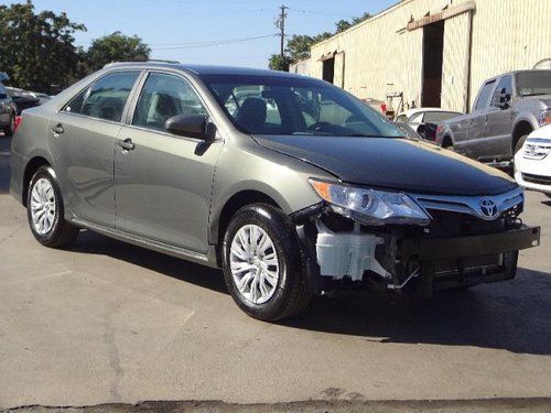 2012 toyota camry le damaged rebuilder runs! cooling good economical wont last!!