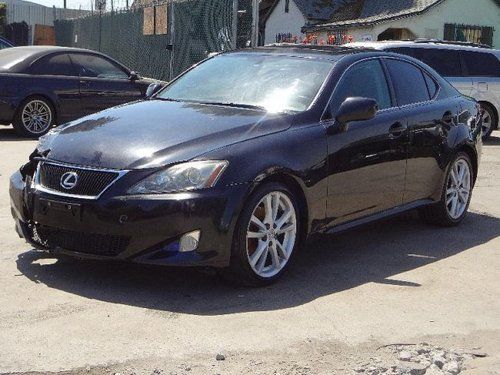 07 lexus is 250  salvage repairable rebuilder only 81k miles will not last runs!