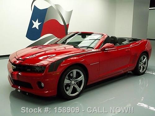 2011 chevy camaro ss rs convertible auto leather 12k mi texas direct auto