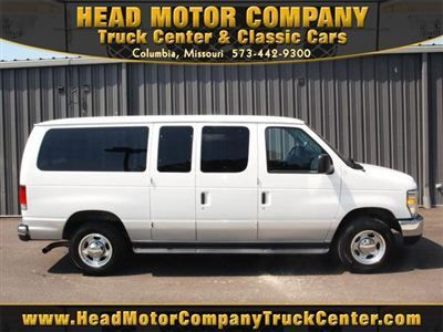 2009 ford e150 7 pass van 5.4l v8 gasoline automatic low miles oxford white