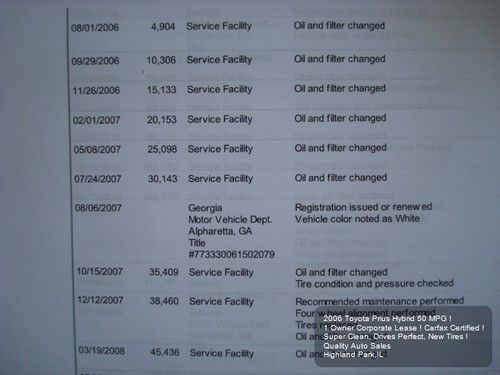 2006 TOYOTA PRIUS HYBRID 1 OWNER 50 MPG NEW TIRES SUPER CLEAN CARFAX GUARANTEE, US $6,975.01, image 10