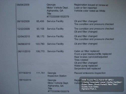 2006 TOYOTA PRIUS HYBRID 1 OWNER 50 MPG NEW TIRES SUPER CLEAN CARFAX GUARANTEE, US $6,975.01, image 11