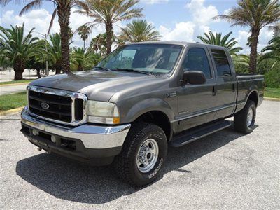 4x4 lariat leather 7.3 diesel alloys crew short nice truck fl