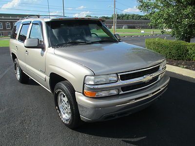 2000 chevy tahoe lt 4x4 leather heated seats 3rd row seat no reserve