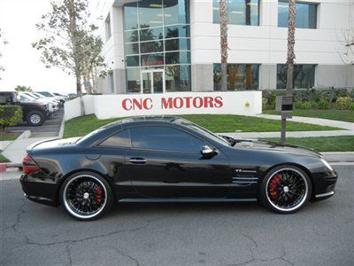 2003 mercedes benz sl55 amg sl 55 v8 supercharged black / low miles super clean