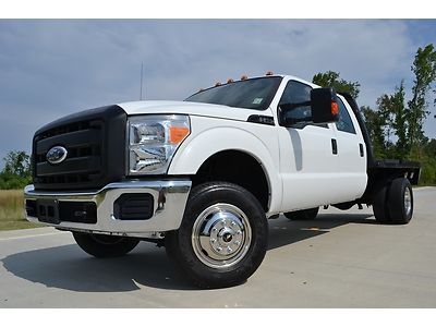 2011 ford f-350 crew cab xl 4x4 flatbed