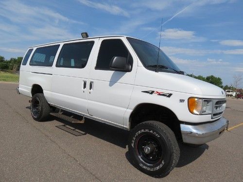 2002 ford e-350 v10 12 passenger extended quigley van 4x4 4wd custom conversion