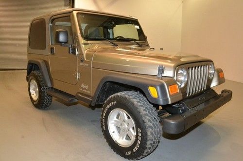 2004 jeep wrangler 2dr sport manual hard top 4wd 4x4 4.0l wholesale l@@k