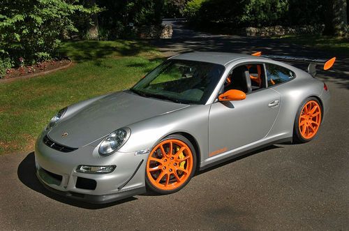 2007 Porsche 911 GT3 RS in Silver/Orange, image 7
