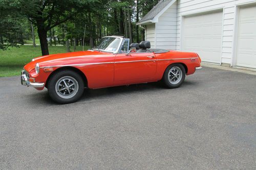 Mg    1973 mgb roadster blaze  27,260 original miles