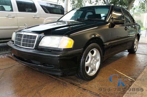 1999 mercedes-benz c280 power seats fold down rear seats carbon fiber trim a/c!!