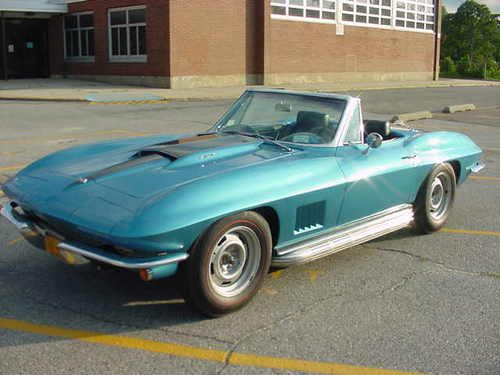 1967 Corvette 427(Tri-power)Conv(Beautiful Original NCRS Top-Flight)Marina Blue*, image 2
