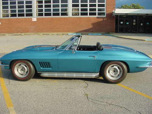 1967 Corvette 427(Tri-power)Conv(Beautiful Original NCRS Top-Flight)Marina Blue*, image 11
