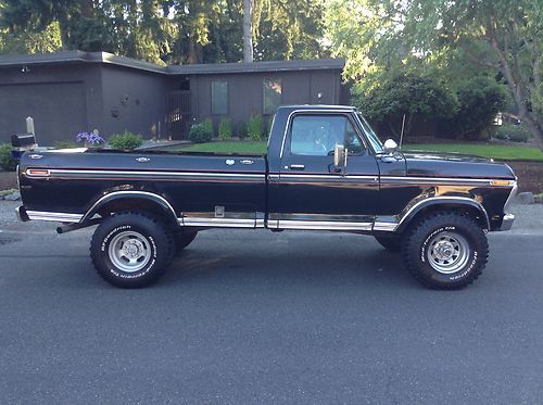 76 highboy f-250 ranger xlt 4x4 4wd looking hubs 390 v8 hiboy winch pickup truck