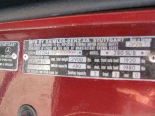 1971 Mercedes 280SL Convertible, US $32,900.00, image 19