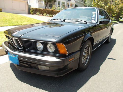 1989 bmw 635csi coupe 2-door 3.5l all original ca garaged car no reserve