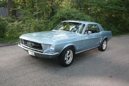 1967 ford mustang coupe, 289 2bbl, automatic trans, 15in american racing wheels
