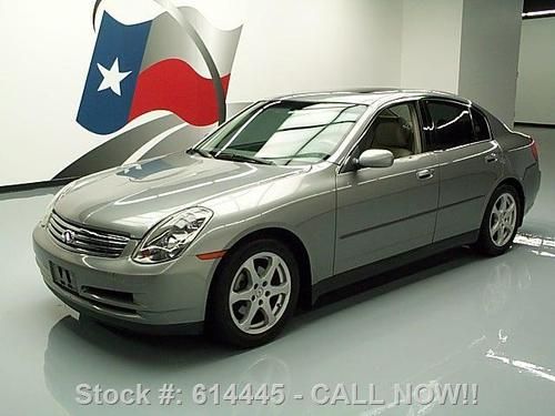 2004 infiniti g35 sedan auto sunroof htd leather 73k mi texas direct auto