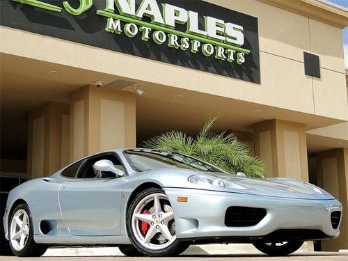 2000 ferrari 360 f1, red calipers, belt service feb 2013, 6 disc cd